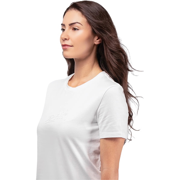 Zhik T-shirt De Algodão Com Logótipo Para Mulher TEE-0733-W-WHT - - White